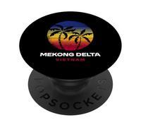 Mekong Delta Vietnam Beach Retro anni '80 Stile PopSockets PopGrip Adesivo