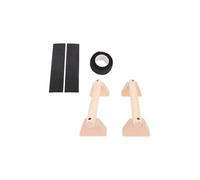 MEKOTRIN 2 barre parallele multifunzionali in legno per esercizi di calisthenics, maniglie per flessioni per l'allenamento della forza (25CM)