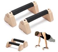 MEKOTRIN Parallele Calisthenics, Parallele Basse, Barre Per Flessioni Pullup & Dip In Legno, Push Up Bar Fitness, Barre Per Flessioni Antiscivolo Per Ginnastica Ritmica Per Interni Ed Esterni