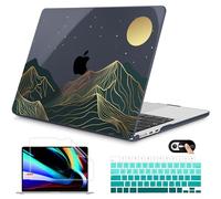 Mektron Custodia per MacBook Air 2024 M3 da 13,6 pollici A3113 2022 2023 A2681 M2 Chip con display Retina liquido Touch ID, cover rigida in plastica stampata per MacBook Air 13,6", Montagna astratta