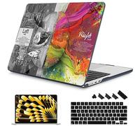 Mektron Custodia per MacBook Air 2026/2025/2024/2023 M5 A3448/M4 A3241/M3 A3114/M2 A2941, custodia rigida in plastica stampata con display Retina liquido da 15,3 pollici Touch ID, meraviglioso