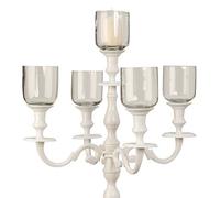 Mel O Design inserti in vetro per candelabri trasparente altezza 8 cm 5 pezzi in set