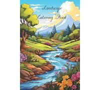 Mel Petersen Pe Lanscape Coloring Book for Adults with fields, mount (Tascabile)