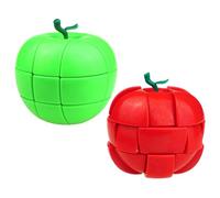 Mela Cube-Cubo magico di velocità a forma di frutta. Gioco educativo per sviluppare l'intelligenza e la destrezza, Realistico 3D Cubo di Frutta a Forma Speciale Giocattoli Educativi per Appassionati