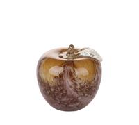 Mela Decorativa Artificiale Ø 13 cm in Vetro Giallo Malva