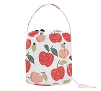 Mela Design Vector Design Filato Storage Bag Portable Yarn Craft per ferri da maglia Bolsa de Hilo para tejer