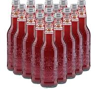 Melagrana Bio | Galvanina | 12 Bottiglie in Vetro Scolpito | 355 Ml | Eccellenza Italiana | Soft Drink | Bibita Dissetante Biologica al Melograno | Ingrediente per Cocktail