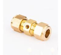 Melairy 10 Pezzi 3/8" Raccordi Rapidi 9,52 mm Collegamento Rapido Spingono Dentro, Attacco Rapido con Connettore Dritto per Collegare Il Raccordo del Tubo dell'Acqua - UNC 10/24(Non includere ugelli)