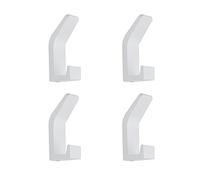 Melairy Ganci Autoadesivi Forti Rimovibili Impermeabili Per Il Bagno Ganci Per La Casa In Alluminio Antiruggine Da Appendere Fino A 8KG Bianco Confezione Da 4 Ganci