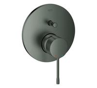Mélangeur de bain Grohe Essence à une main avec robinetterie prémontée, rosette ronde, inverseur automatique bain/douche, 24058AL1, 24058AL1, Colorazione: grafite dura spazzolata