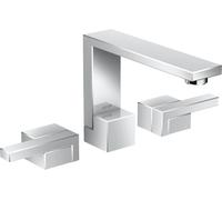 miscelatore per lavabo a 3 fori AXOR Edge a 3 fori 130 con scarico push-open, colorazione: cromo