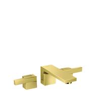 Mélangeur lavabo encastré AXOR Edge 3 trous, à main, montage mural, bec 190 mm, vidage par pression, taille diamant, 46061990, 46061990, Colorazione: Ottica in oro lucido