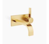 Mélangeur monocommande mural de lavabo Dornbracht MEM avec plaque de recouvrement, sans vidage, saillie 207 mm, 36864782-28, 36864782-28, Colorazione: ottone spazzolato