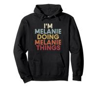Melanie Name Melanie Personalized Name First Given Felpa con Cappuccio