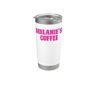 Melanie's Coffee Melanie Nome Personalizzato Bicchiere termico in acciaio inox doppia parete