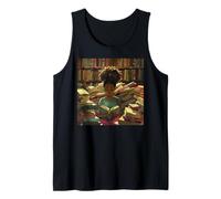 Melanin Afro Women Educated Reading Book Black History Girls Canotta