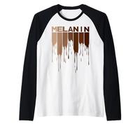 Melanin Black History Month African Pride Maglia con Maniche Raglan