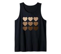 Melanin Hearts Ripetuto Tutte Le Sfumature Sono Belle Meme Canotta