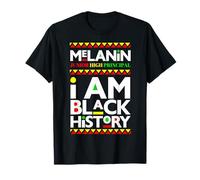 Melanin Junior High Principal I Am Black History Uomo Donna Maglietta