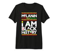 Melanin Junior High Principal I Am Black History Uomo Donna Maglietta Premium