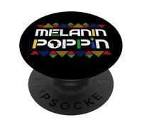 Melanin Poppin Nero Mese Della Storia Black History Month PopSockets PopGrip Adesivo