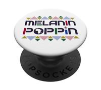 Melanin Poppin Nero Storia Mese Afro Orgoglio Radici Afro PopSockets PopGrip Adesivo