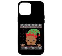 Melanin Prince Christmas Black Boy Xmas Brown Skin Ragazzi Divertimento Custodia per iPhone 12 Pro Max