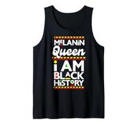 Melanin Queen I Am Black History Febbraio Blackity Donna Mamma Canotta