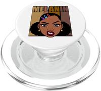 Melanina Black History Month Juneteenth Queen Brown Skin Girl PopSockets PopGrip per MagSafe