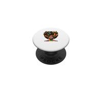 Melanina dei capelli naturali afro delle donne nere della farfalla regina orgogliosa PopSockets PopGrip Adesivo