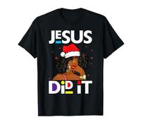 Melanina Natale Cristiano Gesù ha Fatto Egli è Nato Donne Maglietta