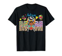 Melanina nera autistica donne autismo madre mamma arcobaleno amore Maglietta