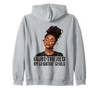 Melanina Unbothered Black Woman Locs Cool Black History Month Felpa con Cappuccio