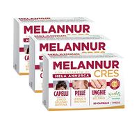 MelannurCres - Elisir per i Capelli - Integratore 30 Capsule - con Mela Annurca, Zinco, Rame, Selenio, Biotina e Astaxantina - Crescita e Forza - (Confezione da 3)
