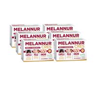 MelannurCres - Elisir per i Capelli - Integratore 30 Capsule - con Mela Annurca, Zinco, Rame, Selenio, Biotina e Astaxantina - Crescita e Forza - (Confezione da 6)