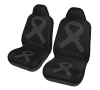 Melanoma & Skin Cancer Awareness Coprisedili Auto Universali Coprisedile Confortevole Coprisedile Auto per Furgoni Camion Guidatore Passeggero Accessori Interno 2 PCS