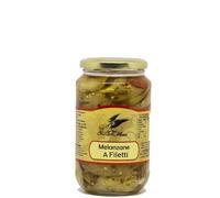 Melanzane a filetti artigianali Calabresi sott'olio 290 gr Oro delle Muse | Senza Conservanti e senza Coloranti