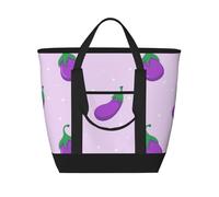 Melanzane Verdura Frutta,Borsa porta pranzo grande capacità isolata per donne e uomini, lavoro, picnic, viaggi