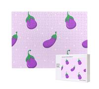 Melanzane Verdura Frutta,Puzzle in legno da 500 pezzi, gioco di famiglia, puzzle per adulti e adolescenti, decorazioni per la casa