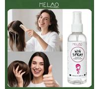 MELAO Spray Condizionatore Senza Risciacquo per Parrucche 100ml/3.38fl.Oz, Spray Districcante e Idratante per la Cura delle Parrucche per Parrucche in Capelli Sintetici & Umani, Spray Anti-Crespo e Le