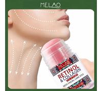 MELAO Stick per la cura del viso e del collo al retinolo e collagene, contiene retinolo e collagene, stick anti-età per la cura del viso e del collo, prodotto per la cura della pelle portatile, 40g/1.