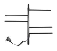 MELAQULY Scaldasalviette girevole elettrico braccio, 85 W, rotazione di 180°, scaldasalviette per il bagno per l'installazione in bagno hotel