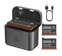 melasta Batteria ricaricabile al litio per Insta360 X3, 2 batterie di ricambio d