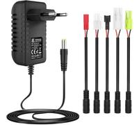 melasta NIMH NICD Caricabatteria per 2-10S Batteria Auto RC Drone, Airsoft | Intelligente Caricabatteria 2.4V 3.6V 4.8V 6V 7.2V 8.4V 9.6V 10.8V 12V con Tamiya/Mini Tamiya/SM 2P/JST/HuanQi