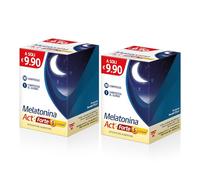 Melatonina Act + Forte 5 Complex, Integratore Alimentare a Base di Melatonina 1MG + 5 Complex, 2 Confezioni da 90 Compresse (Totale 180 Compresse)