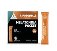 Melatonina Pocket - Integratore Melatonina Liposomiale per favorire il Sonno - Regola il Ciclo Sonno-Veglia - Addormentarsi Velocemente, Notti Tranquille, No Sonnolenza diurna - 30 stick da 1,5 g