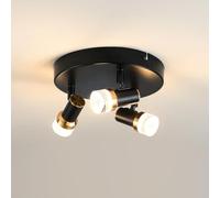 MELAYR 4795856 Moderna Faretti da Soffitto LED 3000K Plafoniera Soffitto | Nero CRI≥80 Ceiling Lights per Soggiorno Camera da Letto Ufficio Cucina e Corridoio