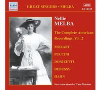 Various Composers Complete American Recordings Vol. 2, The - Nellie Melba (CD)