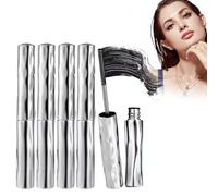 Melbob Mascara, Length & Curl Mascara Set, 2025 New Waterproof Black Washable Metal Mascaras, Steel Pipe Eyelash Primer (5pcs)