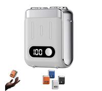 Melbob Shaver, 2025 New Upgrade Men's Portable Mini Rotary Electric Shavers, for Home Travel (White)